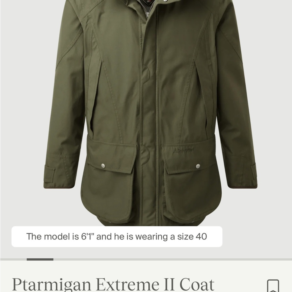 Schoffel Ptarmingan Extreme II Coat - Olive